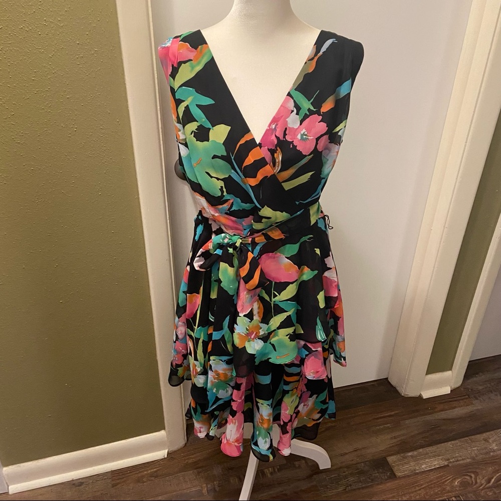 Tahari Faux Wrap dress
